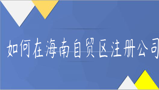 如何在海南自貿區(qū)注冊公司