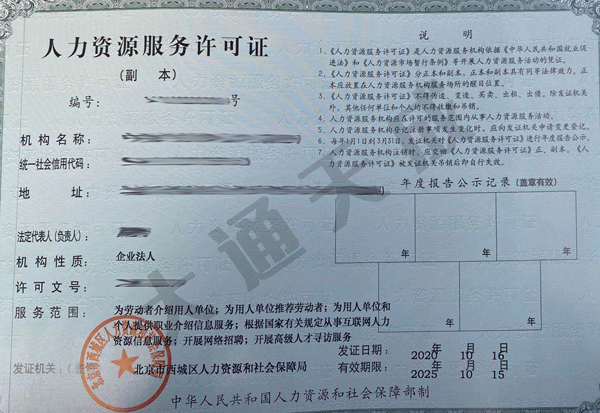 人力資源服務(wù)許可證怎么辦,辦理此證有什么用